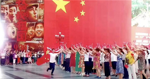 我和我的祖國-解放碑快閃活動2